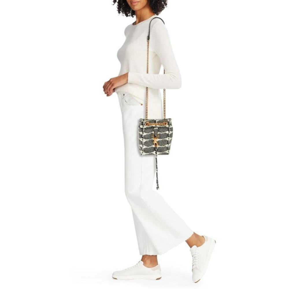 NEW Rebecca Minkoff Edie Embossed Leather Mini Bucket Bag